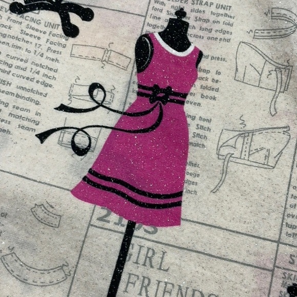 Handmade Sewing Theme Sleeveless V-Neck Maxi Sundress - Picture 5 of 9